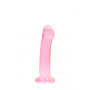 Dildo piccolo anale vaginale con ventosa Non Realistic Dildo Suction Cup Rosa 17 cm