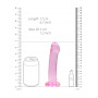 Dildo piccolo anale vaginale con ventosa Non Realistic Dildo Suction Cup Rosa 17 cm