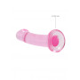 Dildo piccolo anale vaginale con ventosa Non Realistic Dildo Suction Cup Rosa 17 cm