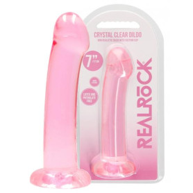 Dildo piccolo anale vaginale con ventosa Non Realistic Dildo Suction Cup Rosa 17 cm
