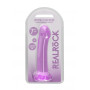 Dildo liscio vaginale anale con ventosa  Non Realistic Dildo Suction Cup Purple 17 cm