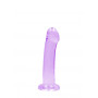 Dildo liscio vaginale anale con ventosa  Non Realistic Dildo Suction Cup Purple 17 cm