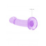 Dildo liscio vaginale anale con ventosa  Non Realistic Dildo Suction Cup Purple 17 cm