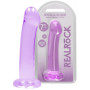 Dildo liscio vaginale anale con ventosa  Non Realistic Dildo Suction Cup Purple 17 cm