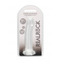 Dildo vaginale anale con ventosa Non Realistic Dildo Suction Cup Transparent 17 cm