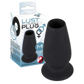 Plug anale cavo in silicone Lust Tunnel M