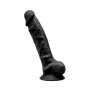 Dildo maxi in silicone realistico vaginale anale Model 1 20 cm black