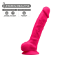Dildo con ventosa in silicone realistico vaginale anale Model 1 20 cm pink
