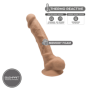 Dildo in silicone realistico vaginale anale con ventosa Model 1 17.5 cm caramel