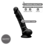 Dildo vaginale anale in silicone realistico con ventosa Model 1 17.5 cm black