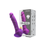 dildo vaginale anale con ventosa in silicone realistico model 1 17.5 cm purple