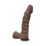 Dildo realistico maxi con ventosa vaginale anale the D ragin D 9 chocolate