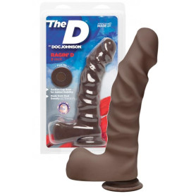 Dildo realistico maxi con ventosa vaginale anale the D ragin D 9 chocolate