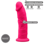 Fallo realistico con ventosa Model 2 22.8 cm pink doppia densità