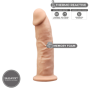 Dildo MAXI vaginale anale con ventosa in silicone realistico Model 2 19 cm