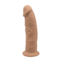 Dildo MAXI anale vaginale con ventosa in silicone realistico Model 2 19 cm caramel