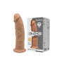 Dildo MAXI anale vaginale con ventosa in silicone realistico Model 2 19 cm caramel