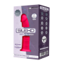 Vibratore vaginale anale con ventosa Model 2 17.5 cm pink