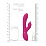 Vibratore rabbit in silicone vaginale clitoride per punto G Aimi fucsia