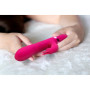 Vibratore rabbit per punto G in silicone vaginale clitoride amoris fucsia