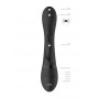 Vibratore rabbit vaginale clitoride in silicone Cato Pulse G-spot nero