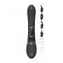 Vibratore rabbit in silicone vaginale clitoride per punto G Chou nero