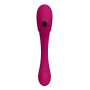 Vibratore vaginale per punto G in silicone succhia clitoride Ended Pulse Wave Air-Wave Bendable Vibrator Pink