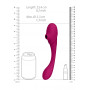 Vibratore vaginale per punto G in silicone succhia clitoride Ended Pulse Wave Air-Wave Bendable Vibrator Pink