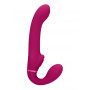 Vibratore vaginale anale indossabile strap on Dual Pulse-Wave & Airwave Strapless Strapon Pink