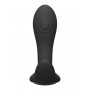 Vibratore triplo in silicone realistico vaginale anale clitoride Kata - Black