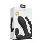 Vibratore triplo in silicone realistico vaginale anale clitoride Kata - Black