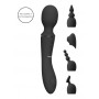 Vibratore wand in silicone vaginale anale clitoride Nami Black