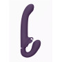 Vibratore strapless rabbit indossabile vaginale anale in silicone Satu - Purple