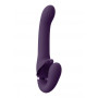 Vibratore strapless rabbit indossabile vaginale anale in silicone Satu - Purple