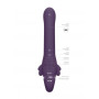 Vibratore strapless rabbit indossabile vaginale anale in silicone Satu - Purple