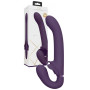 Vibratore strapless rabbit indossabile vaginale anale in silicone Satu - Purple