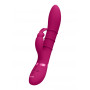 Vibratore rabbit in silicone Stimulating Rings Vibrating G-Spot Rabbit Pink