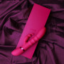 Vibratore rabbit in silicone Stimulating Rings Vibrating G-Spot Rabbit Pink