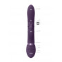 Vibratore rabbit in silicone Stimulating Rings Vibrating G-Spot Rabbit Purple