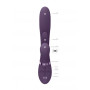 Vibratore rabbit Thrusting GSpot Flapper PulseWave Clit Stimulator Purple