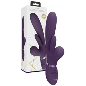 Vibratore rabbit Thrusting GSpot Flapper PulseWave Clit Stimulator Purple