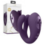 Vibratore vaginale per slip in silicone Triple Action Vibator with Clitoral Pulse Wave Purple