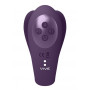 Vibratore vaginale per slip in silicone Triple Action Vibator with Clitoral Pulse Wave Purple