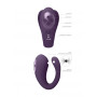 Vibratore vaginale per slip in silicone Triple Action Vibator with Clitoral Pulse Wave Purple