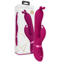 Vibratore vaginale rabbit in silicone Triple Action Vibrating Rabbit with PulseWave Shaft Pink