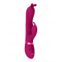 Vibratore vaginale rabbit in silicone Triple Action Vibrating Rabbit with PulseWave Shaft Pink