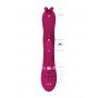 Vibratore vaginale rabbit in silicone Triple Action Vibrating Rabbit with PulseWave Shaft Pink