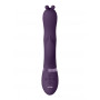 Vibratore vaginale rabbit in silicone Triple Action Vibrating Rabbit with PulseWave Shaft Purple