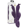 Vibratore vaginale rabbit in silicone Triple Action Vibrating Rabbit with PulseWave Shaft Purple