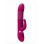 Vibratore rabbit in silicone per punto G Vibrating and Rotating Beads G-Spot Rabbit Pink